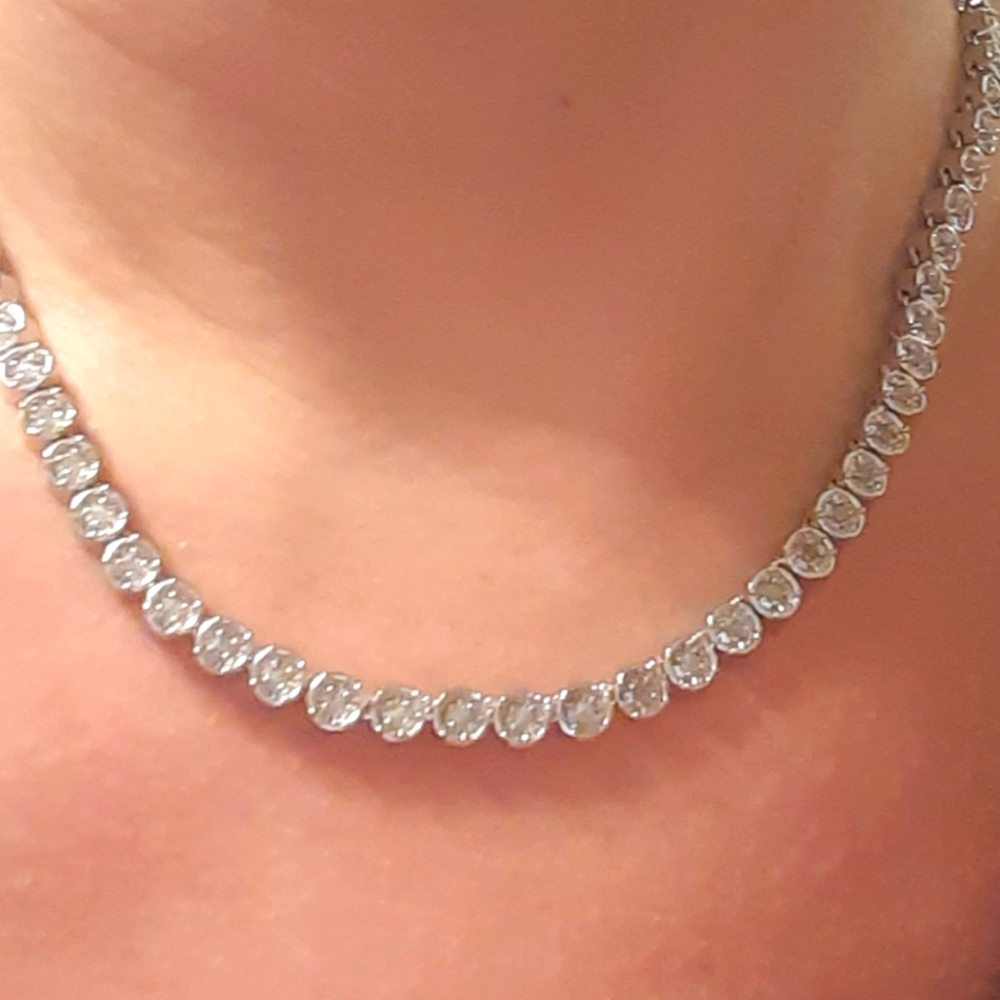 2 Carat Diamond Tennis Necklace